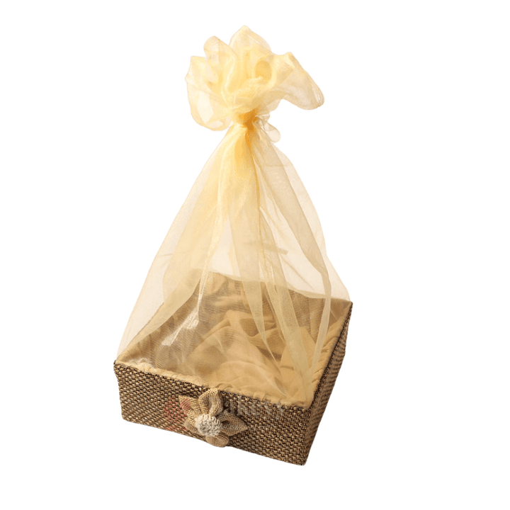 Brown Net Hamper Basket | Perfect for Gifting - Bakeyy.com - {{ shop.shopifyCountryName }}