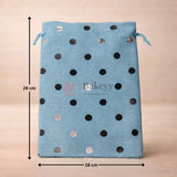 Natural Jute With Silver Dots Premium Colour Jute Potli Bags | Pack Of 10 - Bakeyy.com - India - Natural Jute With Silver Dots Premium Colour Jute Potli Bags | Pack Of 10 - 10x14 Cm