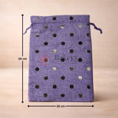 Natural_Jute_With_Silver_Dots_Premium_Colour_Jute_Potli_Bags_Pack_Of_10_7 - Bakeyy.com