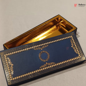 Navy Blue & Gold Printed Sweet & Chocolate Gift Box | With & Without Cavity | Multiple Capacities