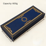Navy Blue & Gold Printed Sweet Gift Box | Multiple Capacities | Pack of 4