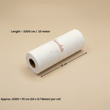 White Fabric Roll | Premium Net Fabric | Multipurpose Craft & Décor Material
