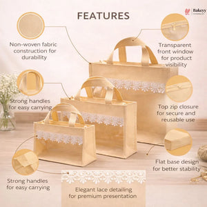 Non-WovenWindowBagwithZipClosure - Bakeyy.com