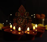 Modern Diwali Lighting: Water-Activated LED Diya for Festive Brilliance (Pack Of 6)