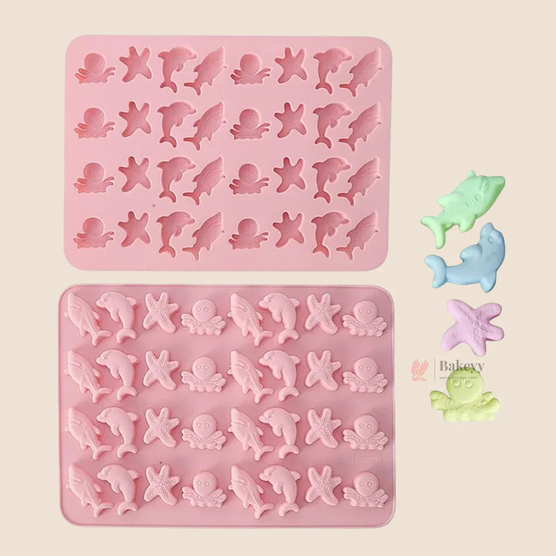 Ocean_Theme_Silicone_Chocolate_Mould_1 - Bakeyy.com