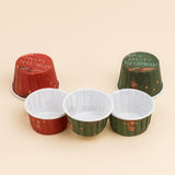 Christmas Theme Curl Muffin Cups | Pack of 100