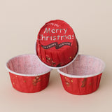 Christmas Theme Curl Muffin Cups | Pack of 100