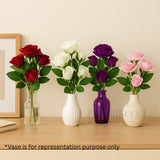 Artificial Rose Bouquet – 33cm | Decorative Faux Flower Bunch for Home & Gifting | 1 Piece