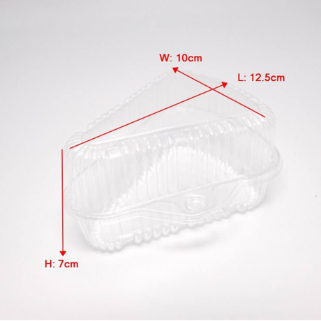 Clear plastic mold with dimensions labeled on a white background