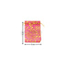 Printed Organza Potli Bags - Bakeyy.com - India - Printed Organza Potli Bags - Dark Pink / 5 x 8 Cm