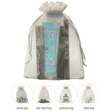 Organza Potli Bags | Drawstring Bags | Grey Color