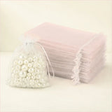 Organza Potli Bags | Drawstring Bags | White Color