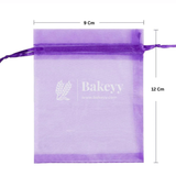 Organza Potli Bag - Bakeyy.com - India - Organza Potli Bag - Light purple / 9x12 Cm-Pack of 99