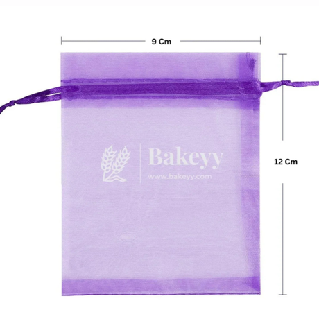 Organza Potli Bag - Bakeyy.com - India - Organza Potli Bag - Light purple / 9x12 Cm-Pack of 99