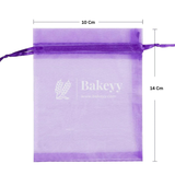 Organza Potli Bag - Bakeyy.com - India - Organza Potli Bag - Light purple / 10x14 Cm-Pack of 99