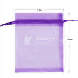 Organza Potli Bag - Bakeyy.com - India - Organza Potli Bag - Light purple / 7x9Cm-Pack of 99