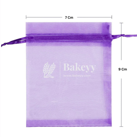 Organza Potli Bag - Bakeyy.com - India - Organza Potli Bag - Light purple / 7x9Cm-Pack of 99