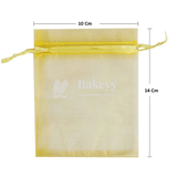 Organza Potli Bag - Bakeyy.com - India - Organza Potli Bag - Gold / 10x14 Cm-Pack of 99