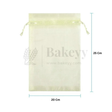 Organza Potli Bag - Bakeyy.com - India - Organza Potli Bag - Cream / 20x25 Cm-Pack of 50