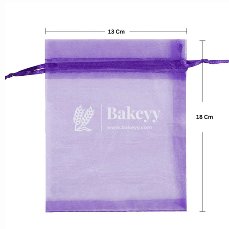 Organza Potli Bag - Bakeyy.com - India - Organza Potli Bag - Light Pink / 7x9Cm-Pack of 99