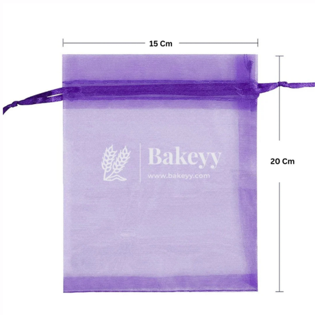 Organza Potli Bag - Bakeyy.com - India - Organza Potli Bag - Light Pink / 7x9Cm-Pack of 99