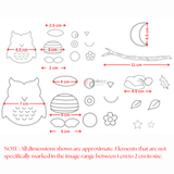 Owl Shape Fondant & Cookie Cutter Set