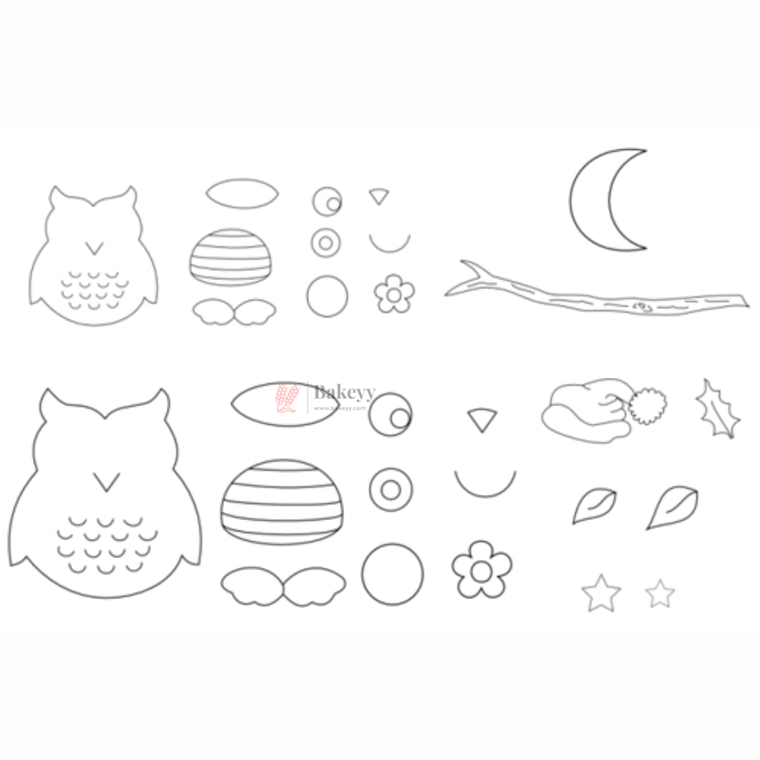 Owl Shape Fondant & Cookie Cutter Set