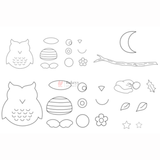 Owl Shape Fondant & Cookie Cutter Set