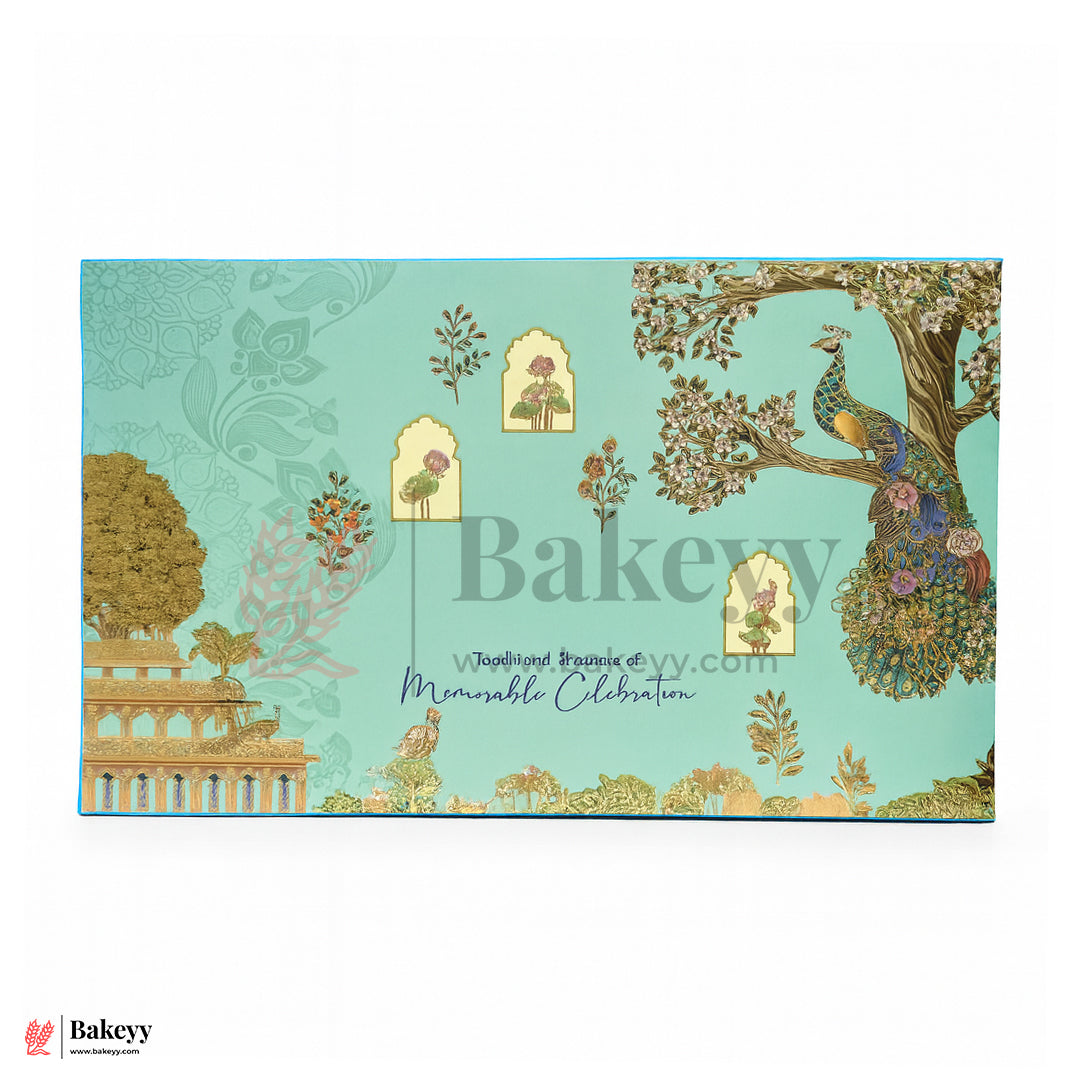 Half Kg Sweet Box | Premium Peacock Design Sweet & Gift Box | Elegant Festive Packaging | Pack Of 10