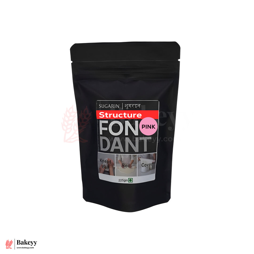 Sugarin Structure Fondant – Pink | 225gm | For Figurines, Models & 3D Cake Decorations