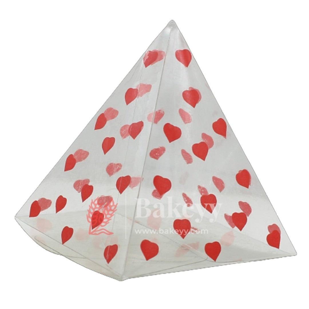 PVC Chocolate Box | Triangel | Gift Box | Goodie Box | Mita 050B01 - Bakeyy.com - India - PVC Chocolate Box | Triangel | Gift Box | Goodie Box | Mita 050B01 - Pack Of 10pc / 3923