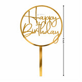 6 Inch Acrylic Cake Topper | Decorative Cake Topper for Celebrations | Assorted designs | Pack of 1