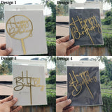 6 Inch Acrylic Cake Topper | Decorative Cake Topper for Celebrations | Assorted designs | Pack of 1