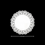 Paper Doilies | Round Decorative Paper Placemats for Desert | Tableware Decoration | Lace Doilies | Pack of 100 - Bakeyy.com - India - Paper Doilies | Round Decorative Paper Placemats for Desert | Tableware Decoration | Lace Doilies | Pack of 100 - 5.5 Inch