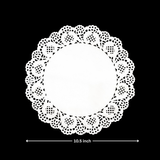 Paper Doilies | Round Decorative Paper Placemats for Desert | Tableware Decoration | Lace Doilies | Pack of 100 - Bakeyy.com - India - Paper Doilies | Round Decorative Paper Placemats for Desert | Tableware Decoration | Lace Doilies | Pack of 100 - 10.5 Inch