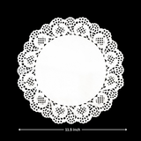 Paper Doilies | Round Decorative Paper Placemats for Desert | Tableware Decoration | Lace Doilies | Pack of 100 - Bakeyy.com - India - Paper Doilies | Round Decorative Paper Placemats for Desert | Tableware Decoration | Lace Doilies | Pack of 100 - 11.5 Inch