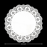 Paper Doilies | Round Decorative Paper Placemats for Desert | Tableware Decoration | Lace Doilies | Pack of 100 - Bakeyy.com - India - Paper Doilies | Round Decorative Paper Placemats for Desert | Tableware Decoration | Lace Doilies | Pack of 100 - 12.5 Inch