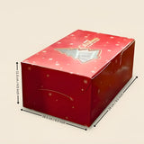 Tree Window Red Pastry Box | Christmas Pastry Box | Festive Bakery Packaging | Multi-Sizes | Pack of 25