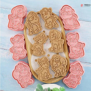 Paw Patrol Theme Cookie Cutter & Embosser Set | 6 Piece | Pack of 1
