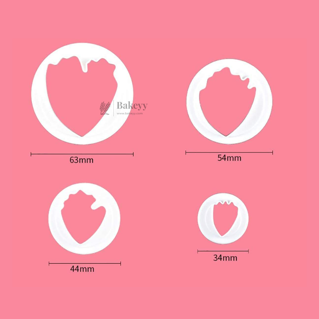 Peony Flower Fondant Cutter Set | Multi-Size Petal Cutters for Realistic Sugar Flowers | Pack of 4