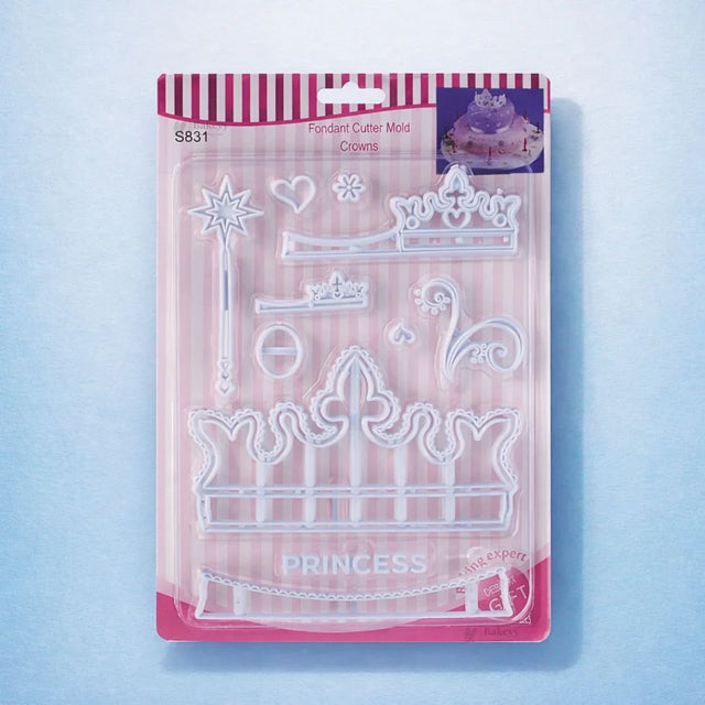 Crown Theme Fondant Cutter Set | 11 Piece | Pack of 1