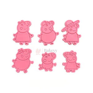 PigThemeCookieCutter_EmbosserSet6Piece_1 - Bakeyy.com