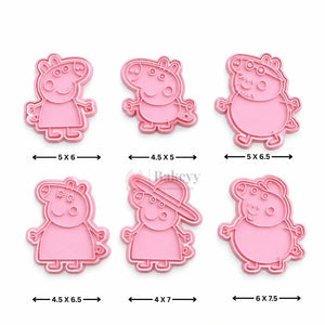 PigThemeCookieCutter_EmbosserSet6Piece_2 - Bakeyy.com