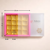Pink Sliding Chocolate Box with Gold Cavity  Premium Rigid Gift Box for Chocolates  