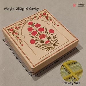 Pink Floral Printed Sweet & Chocolate Gift Box | With & Without Cavity | Multiple Capacities