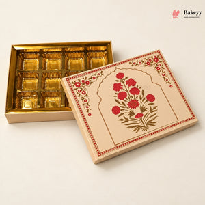 Pink Floral Printed Sweet & Chocolate Gift Box | With & Without Cavity | Multiple Capacities