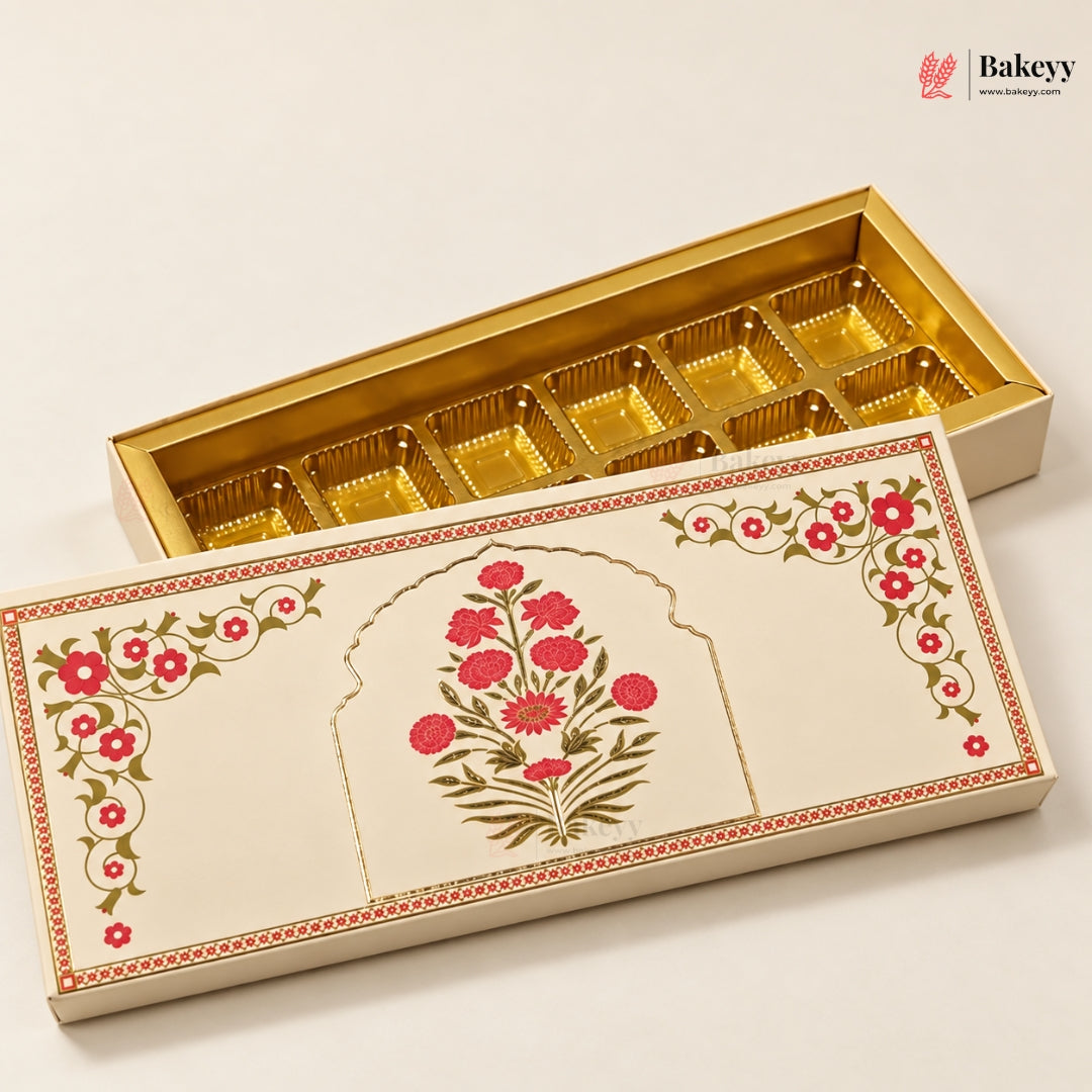 Pink Floral Printed Sweet & Chocolate Gift Box | With & Without Cavity | Multiple Capacities