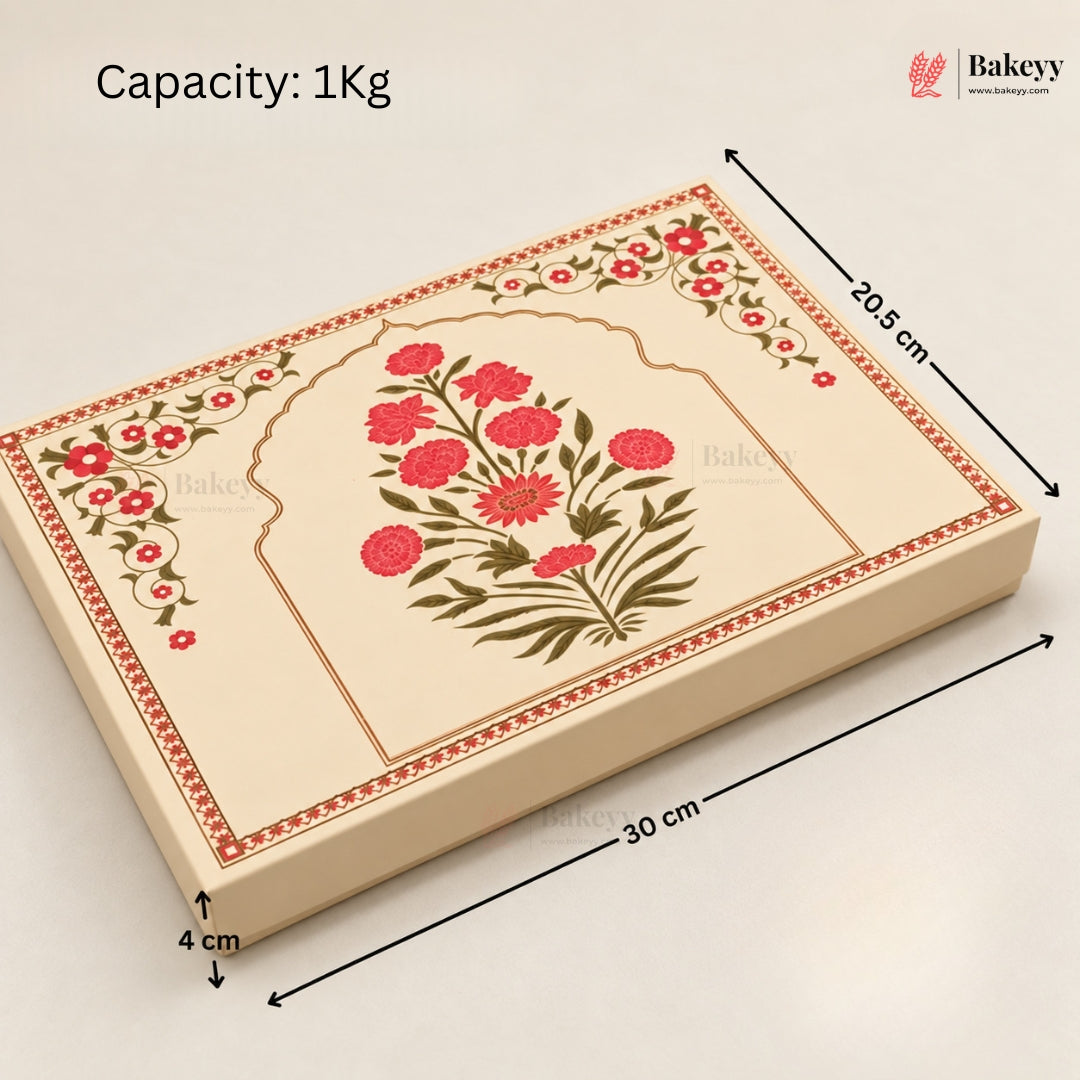 Pink Floral Printed Sweet Gift Box | Multiple Capacities | Pack of 4