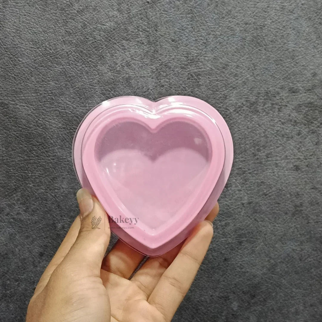 Pink Heart Shape Chocolate Box with Transparent Lid | Gift Box for Chocolates & Gifting | Pack of 25 - Bakeyy.com - India - Pink Heart Shape Chocolate Box with Transparent Lid | Gift Box for Chocolates & Gifting | Pack of 25 - Default Title 250.00