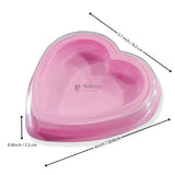 Pink Heart Shape Chocolate Box with Transparent Lid | Gift Box for Chocolates & Gifting | Pack of 25